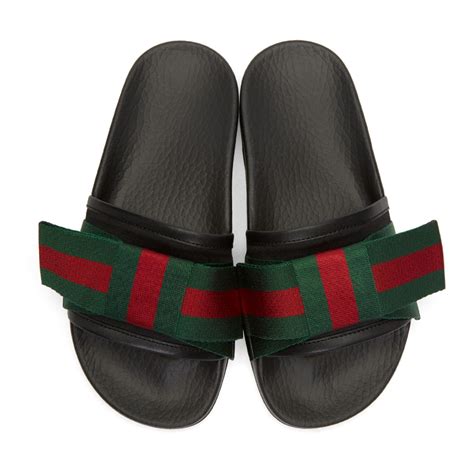 women gucci bow slides|gucci slides for women.